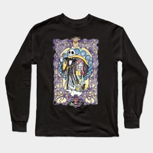 Jack and Sally, King and Queen, Nightmare before Christmas Long Sleeve T-Shirt